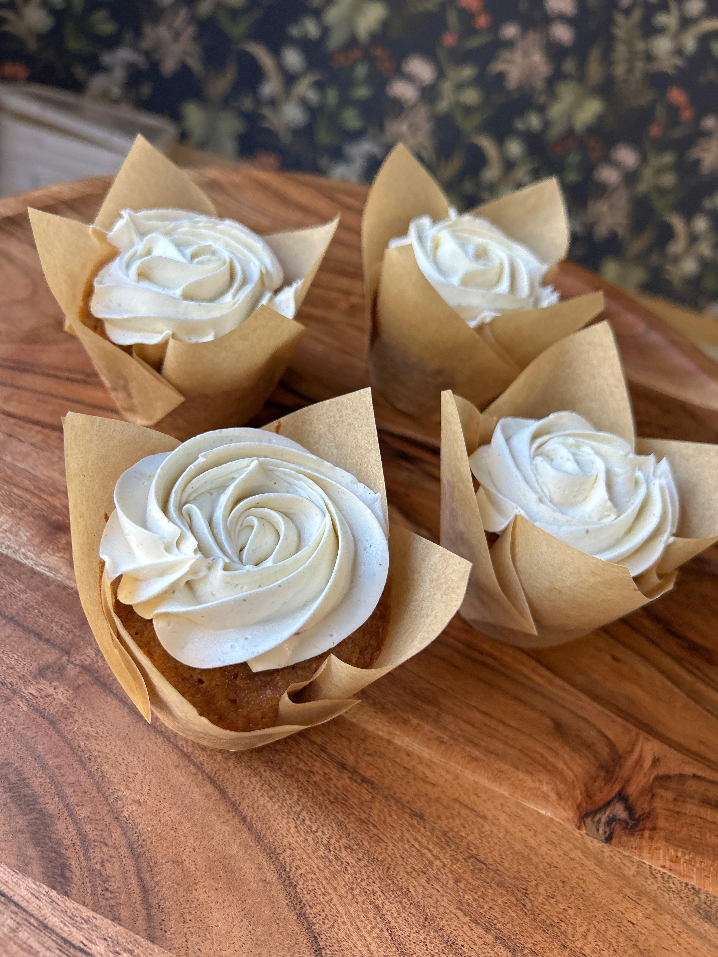Sourdough Carrot Cake Cupcake