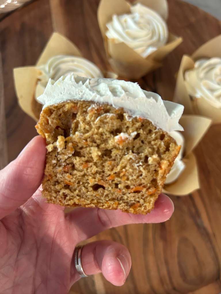 Sourdough Carrot Cake Cupcake