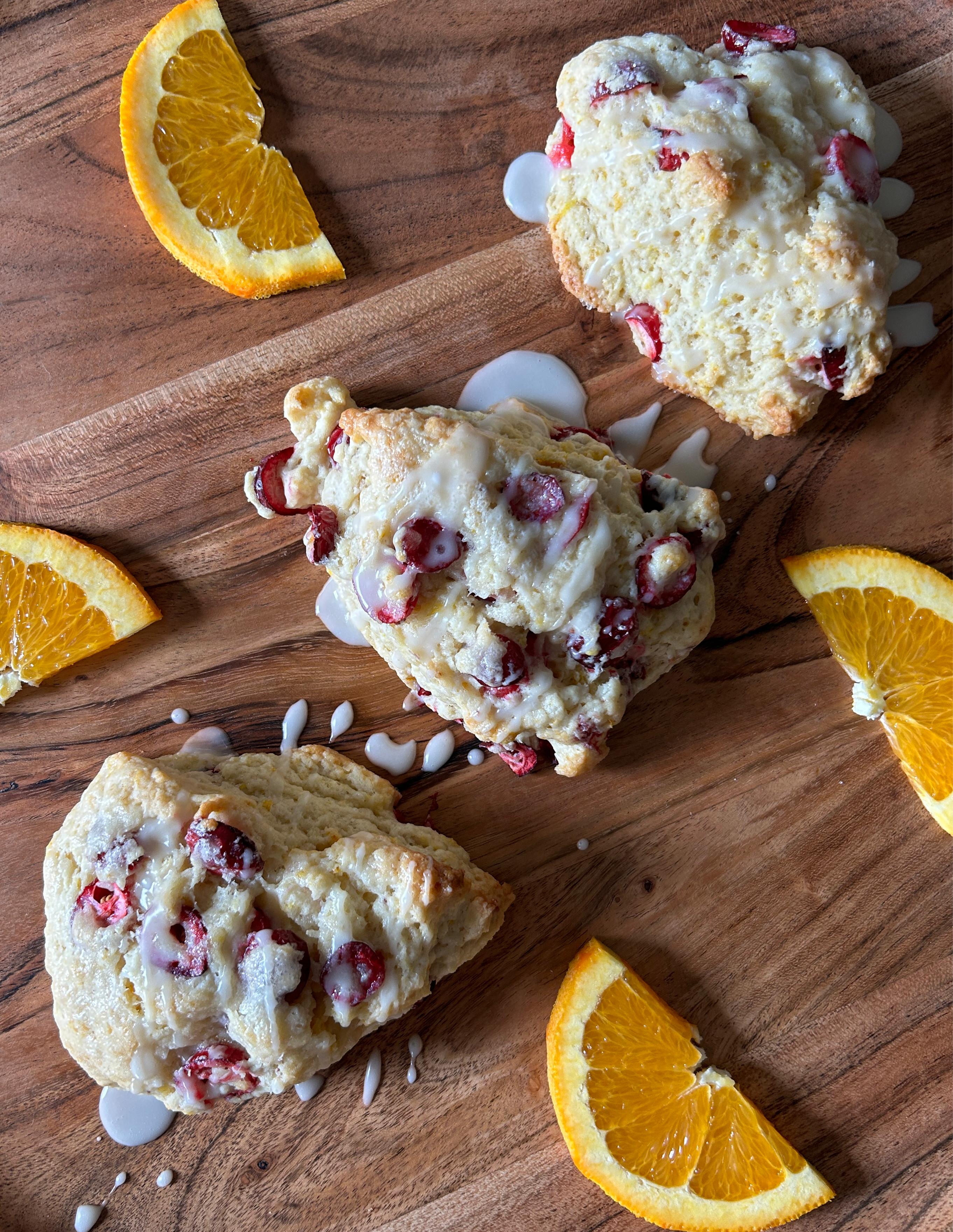 Cranberry Orange Zest Scones