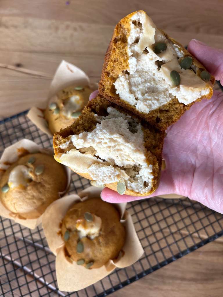 Pumpkin Spice Muffins with Cream Cheese Filling 4 Pack